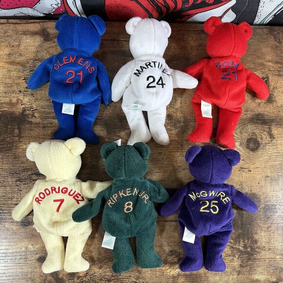 LOT OF 6 Bamm Beanos Rodriguez 7 Ripken 8 Clemens Sosa 21 Martinez 24 McGwire 25 - Picture 2 of 6
